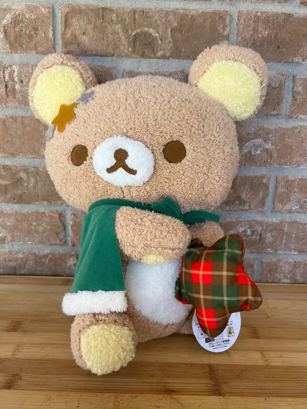 San-X Rilakkuma M3K Checkered Star Plush XL 16